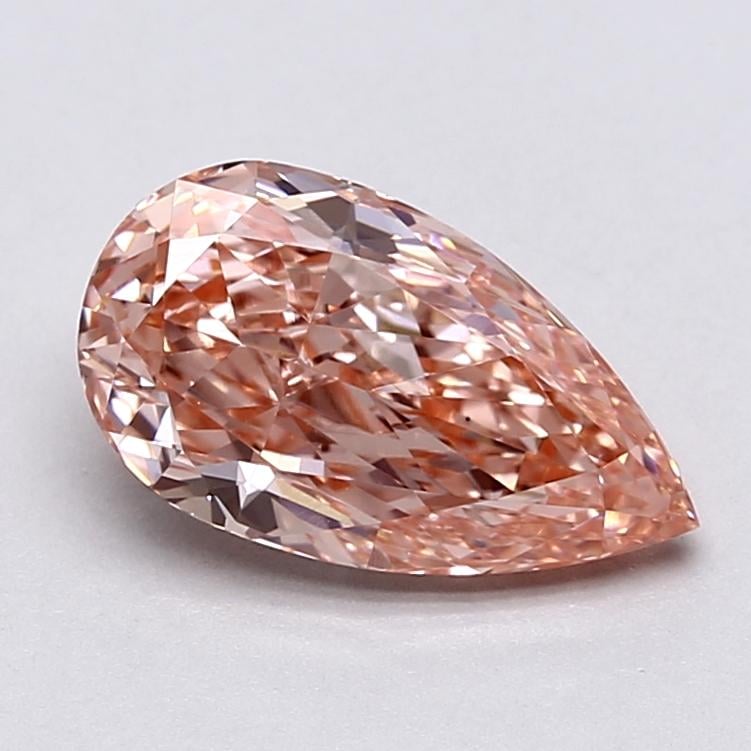 2.78 Ct. Fancy Vivid  Pink Pear Lab Grown Diamond