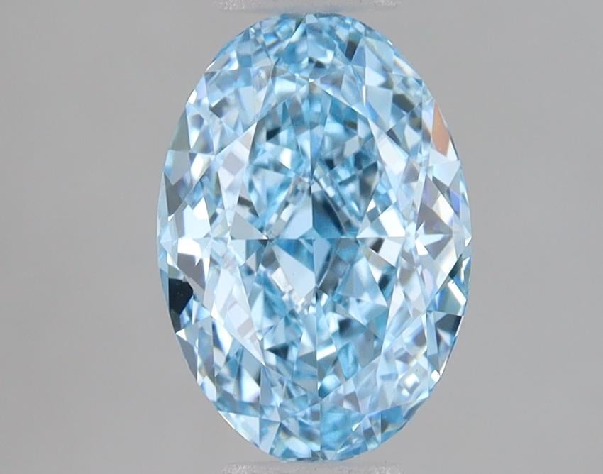 1.50 Ct. Fancy Vivid Blue Oval Lab Grown Diamond