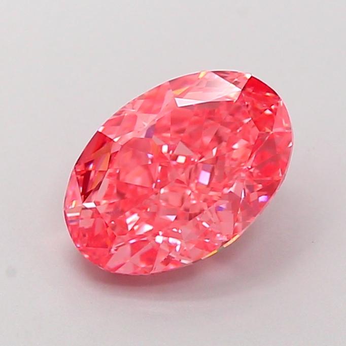 2.06 Ct. Fancy Vivid Pink Oval Lab Grown Diamond