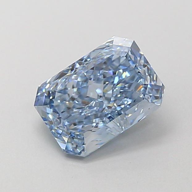 1.21 Ct. Fancy Vivid  Blue Radiant Lab Grown Diamond