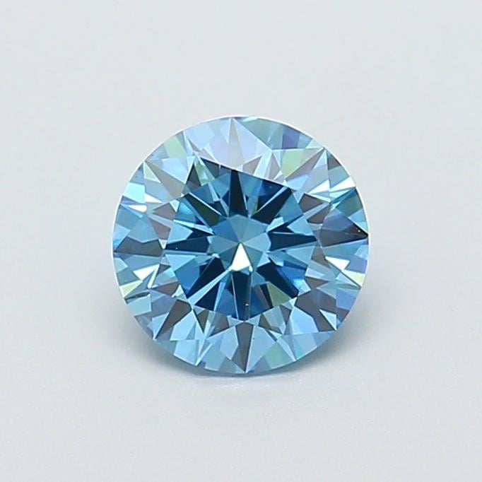1.09 Ct. Fancy Vivid  Blue Round Lab Grown Diamond