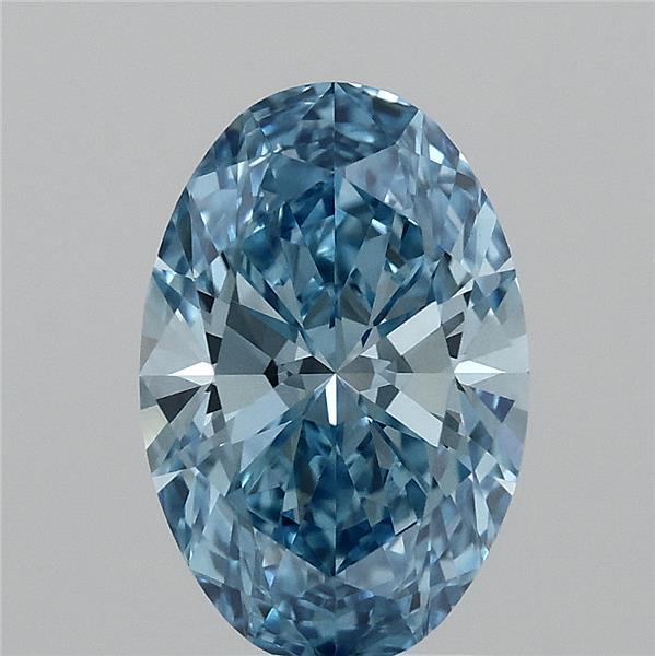 2.01 Ct. Fancy Vivid Blue Oval Lab Grown Diamond