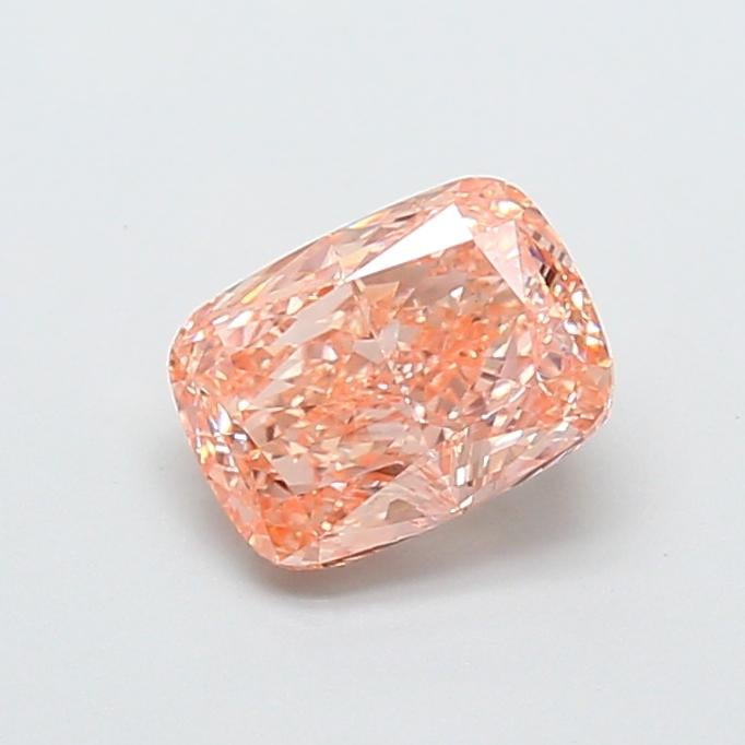 1.58 Ct. Fancy Intense Brownish Orange Cushion Lab Grown Diamond