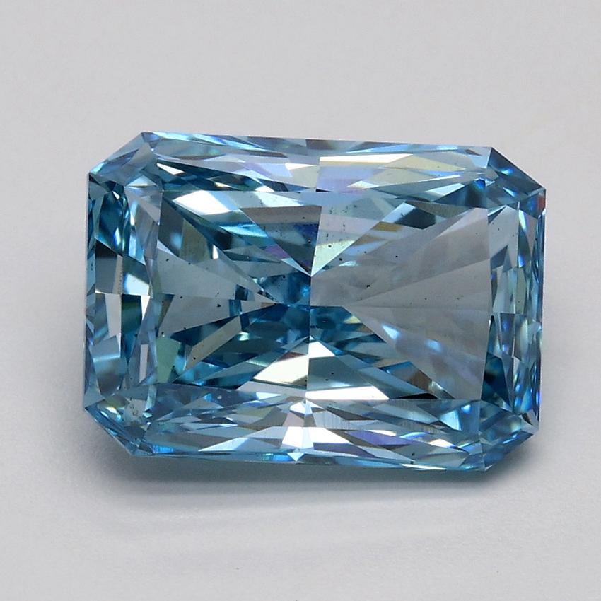 2.05 Ct. Fancy Vivid Blue Radiant Lab Grown Diamond