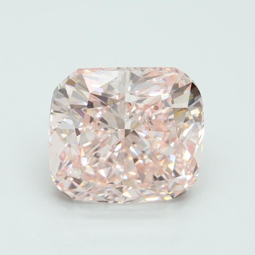 4.01 Ct. Fancy Intense Pink Cushion Lab Grown Diamond