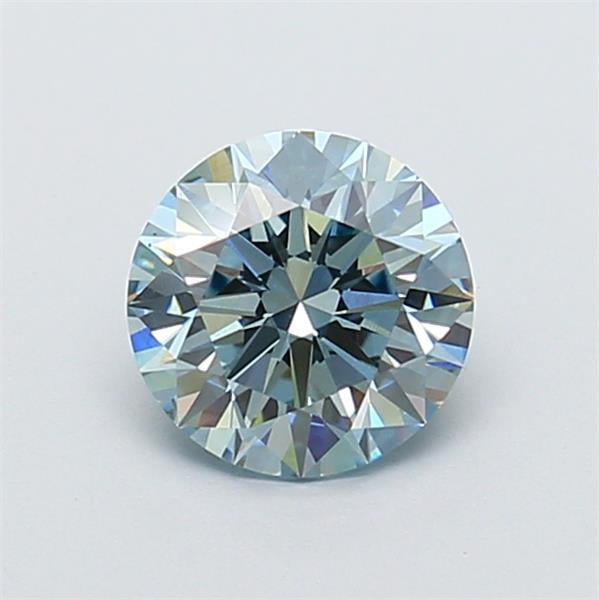 1.26 Ct. Fancy Intense  Blue Round Lab Grown Diamond