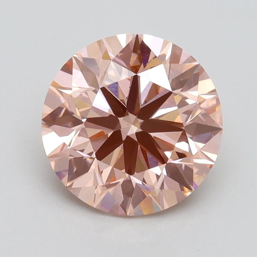 2.30 Ct. Fancy Intense Pink Round Lab Grown Diamond