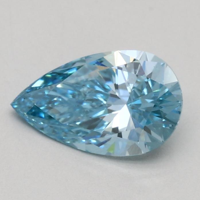 0.55 Ct. Fancy Vivid Blue Pear Lab Grown Diamond