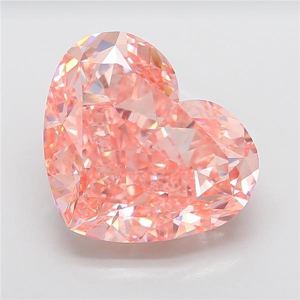 18.13 Ct. Fancy Vivid Pink Heart Lab Grown Diamond