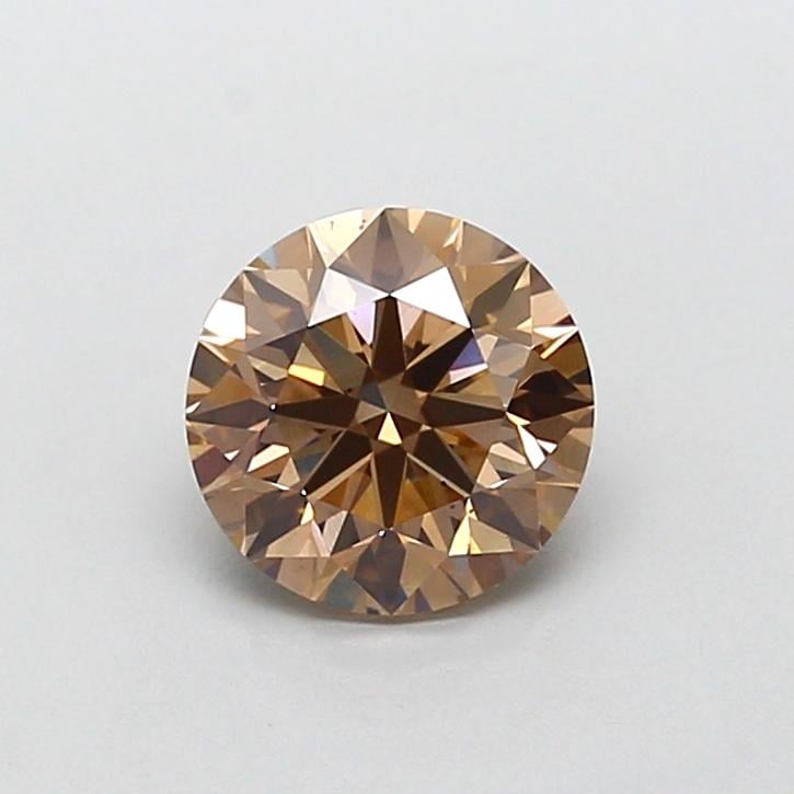 1.32 Ct. Fancy Light  Brown Round Lab Grown Diamond