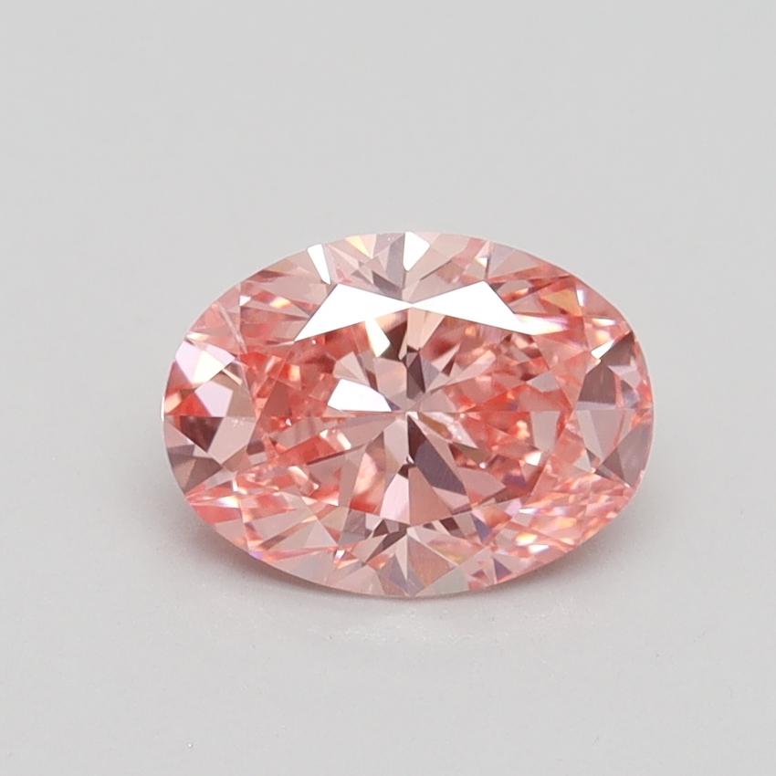 1.01 Ct. Fancy Vivid Pink Oval Lab Grown Diamond