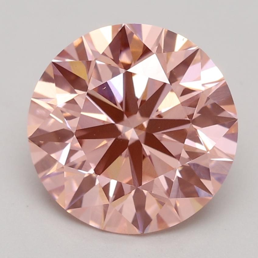 2.20 Ct. Fancy Intense Pink Round Lab Grown Diamond