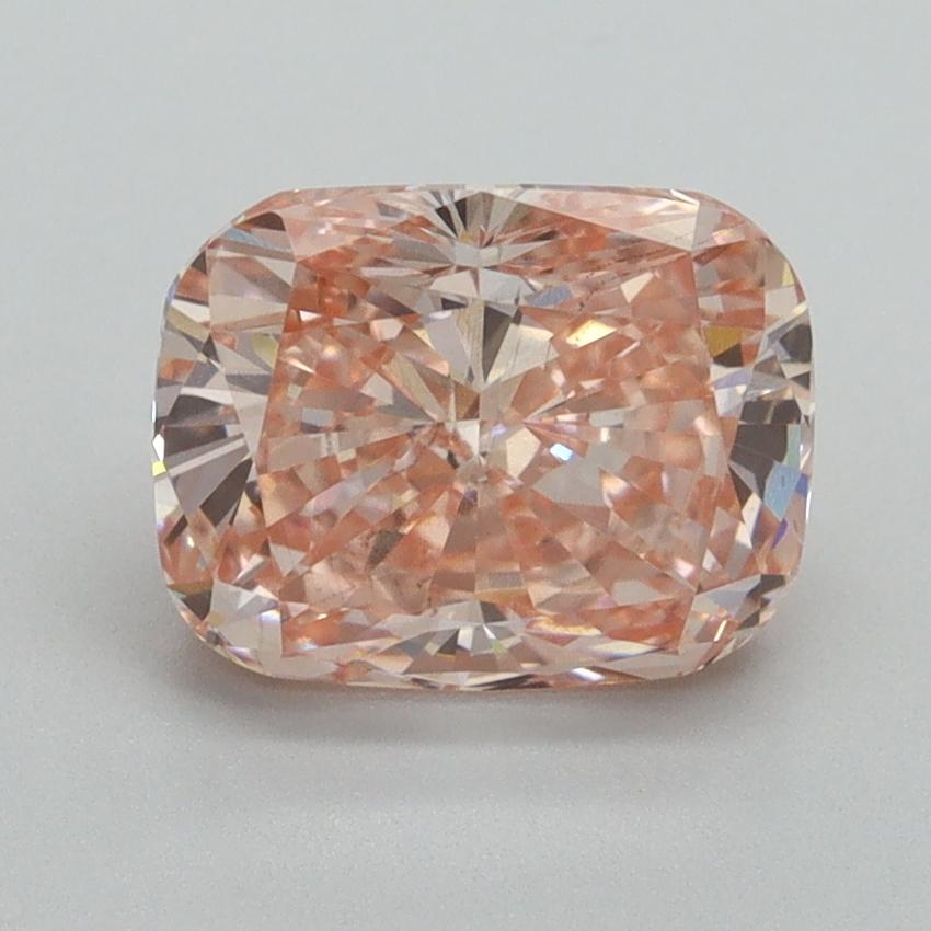 2.17 Ct. Fancy Vivid Pink Cushion Lab Grown Diamond