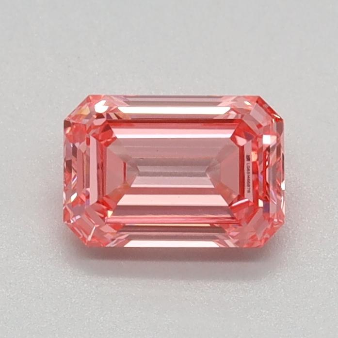 0.49 Ct. Fancy Vivid Pink Emerald Lab Grown Diamond