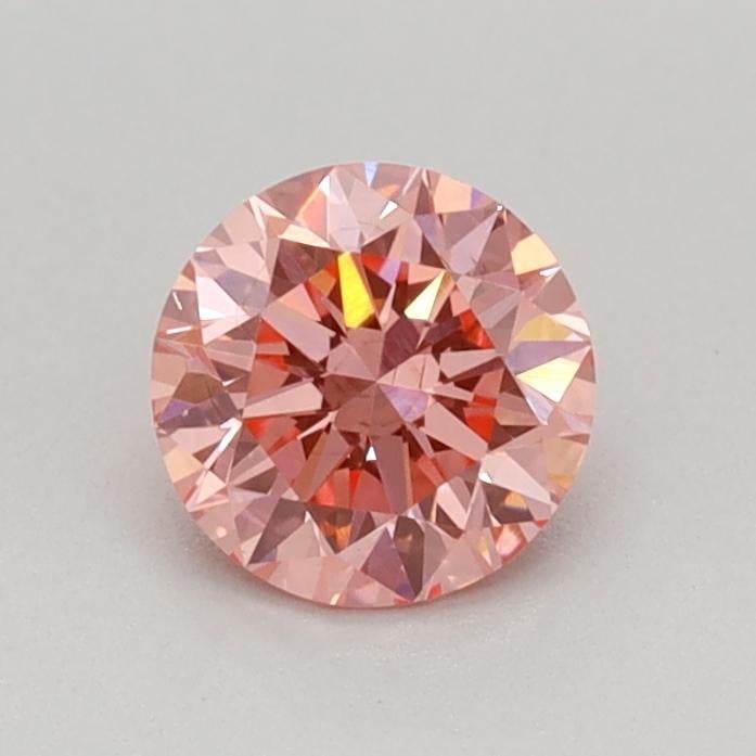 0.46 Ct. Fancy Vivid Pink Round Lab Grown Diamond