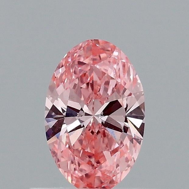 0.51 Ct. Fancy Vivid Pink Oval Lab Grown Diamond
