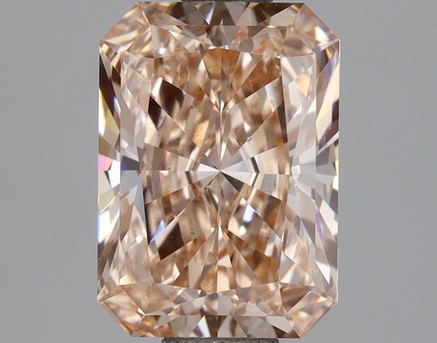2.01 Ct. Fancy Intense Pinkish Orange Radiant Lab Grown Diamond