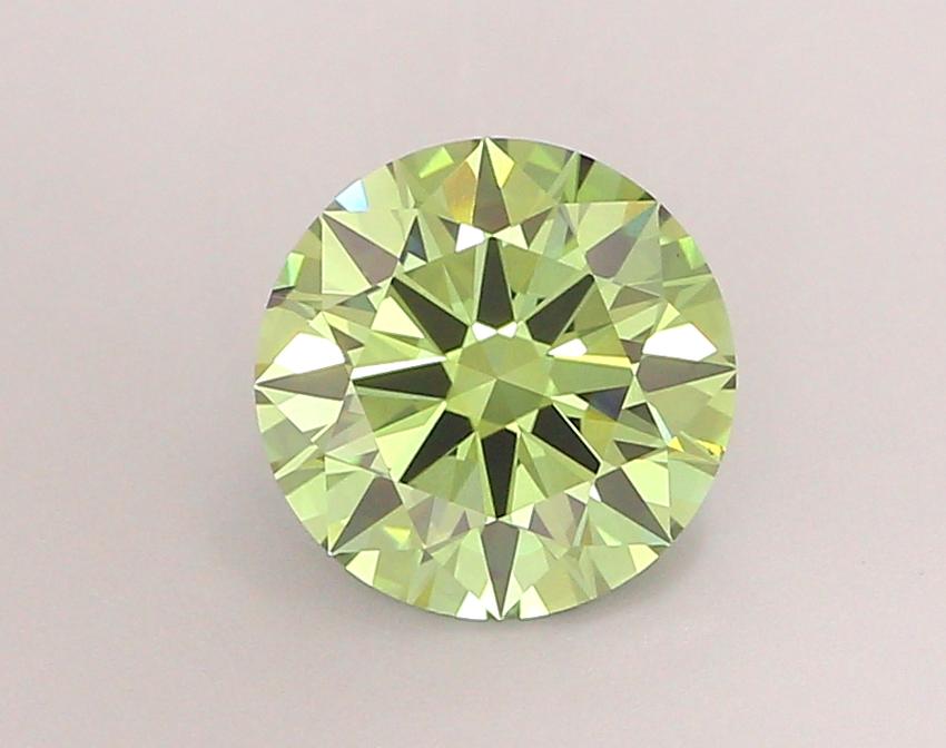 2.06 Ct. Fancy Vivid Green Round Lab Grown Diamond