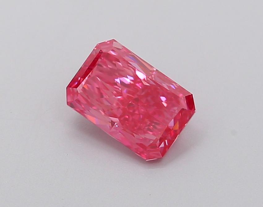1.00 Ct. Fancy Vivid Pink Radiant Lab Grown Diamond