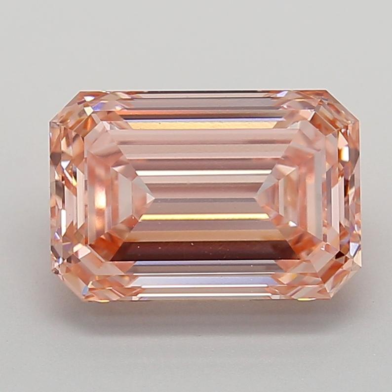 5.03 Ct. Fancy Intense  Pink Emerald Lab Grown Diamond