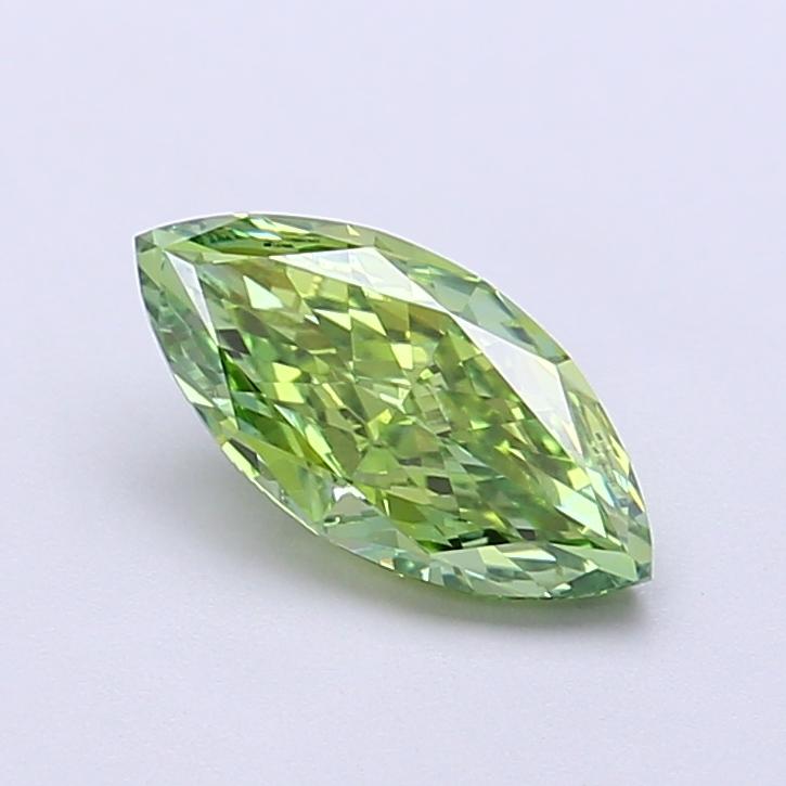 1.00 Ct. Fancy Vivid  Green Marquise Lab Grown Diamond