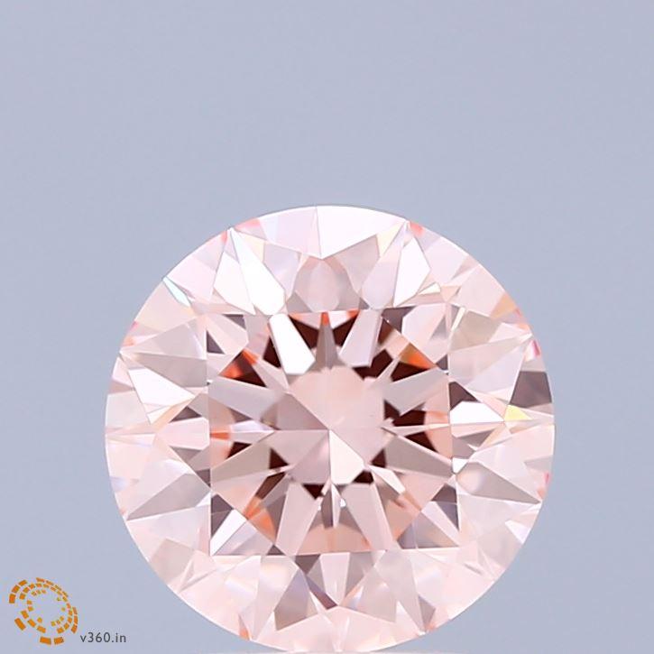 2.03 Ct. Fancy Intense Pink Round Lab Grown Diamond