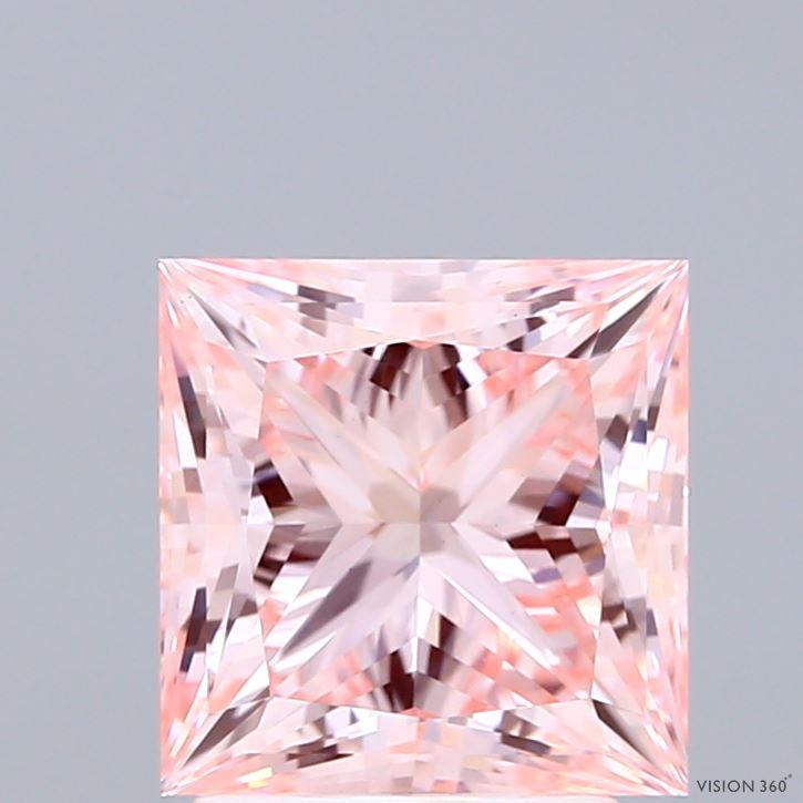 2.64 Ct. Fancy Intense Pink Princess Lab Grown Diamond