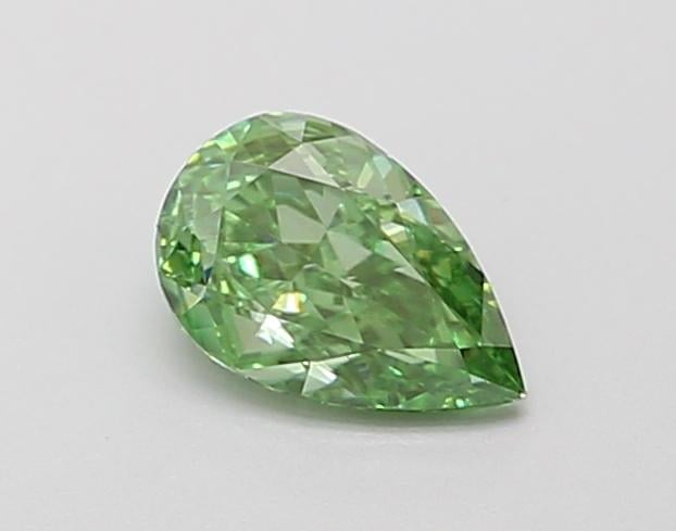 0.37 Ct. Fancy Vivid Green Pear Lab Grown Diamond