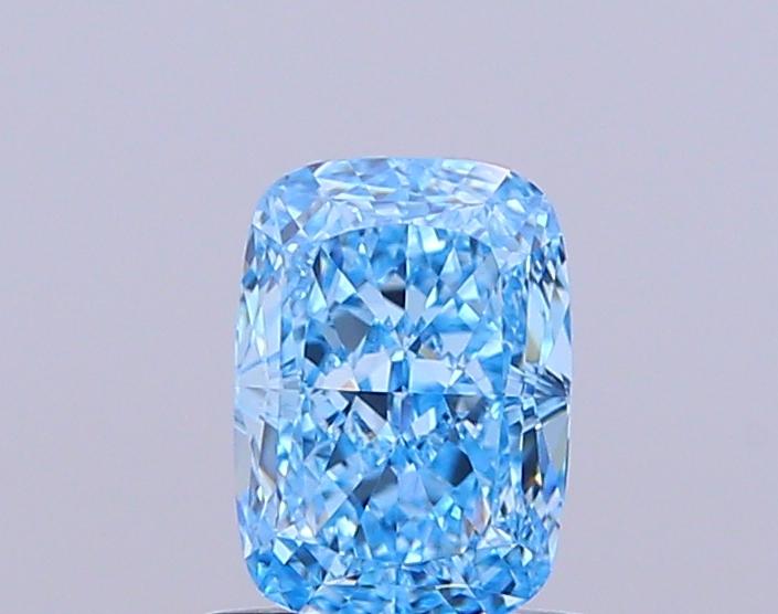 1.07 Ct. Fancy Vivid Blue Cushion Lab Grown Diamond