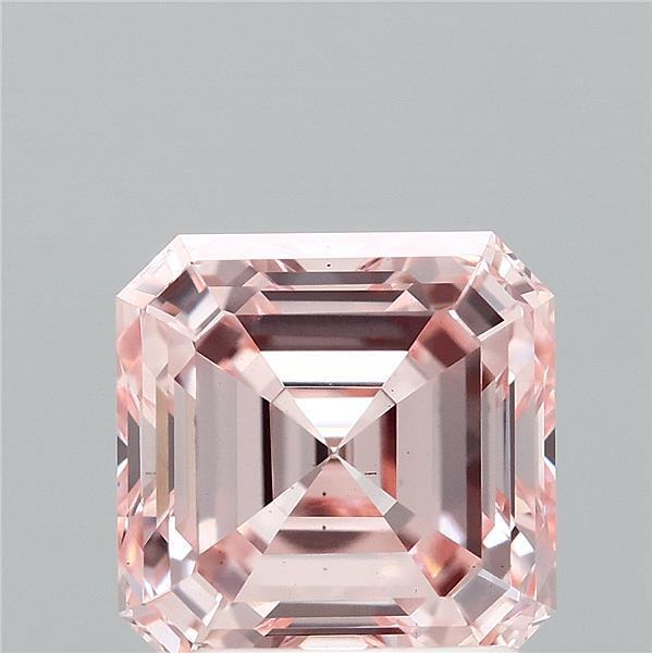 2.02 Ct. Fancy Intense Pink Asscher Lab Grown Diamond