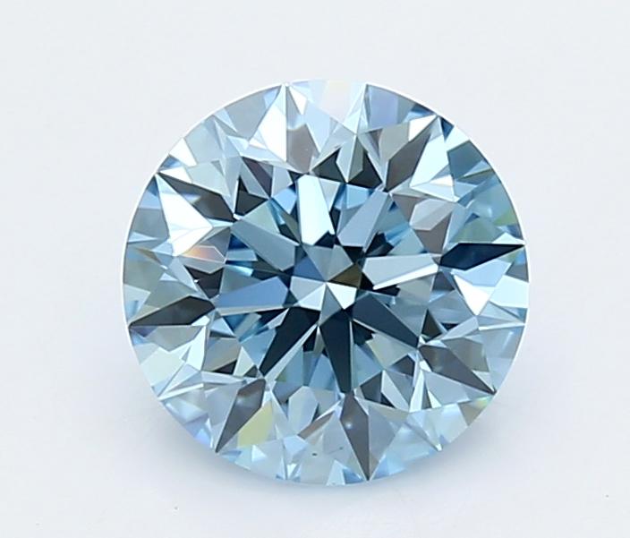 1.94 Ct. Fancy Vivid  Blue Round Lab Grown Diamond