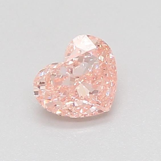 0.52 Ct. Fancy Vivid Pink Heart Lab Grown Diamond