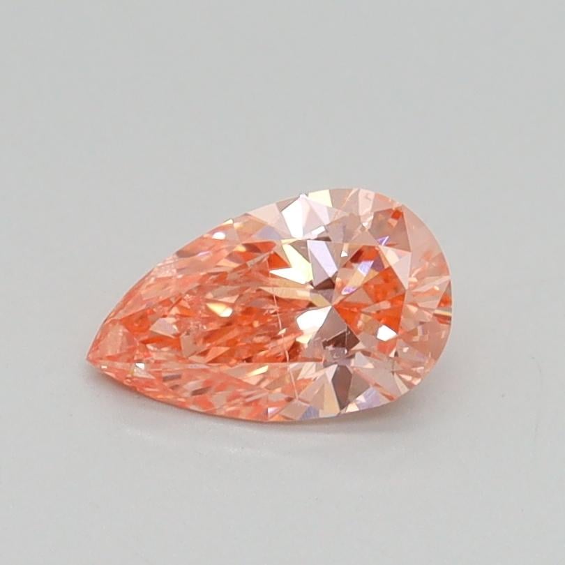 0.52 Ct. Fancy Intense Pink Pear Lab Grown Diamond