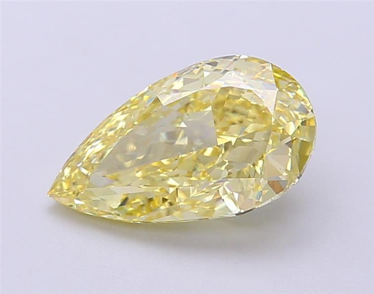 2.73 Ct. Fancy Intense  Yellow Pear Lab Grown Diamond