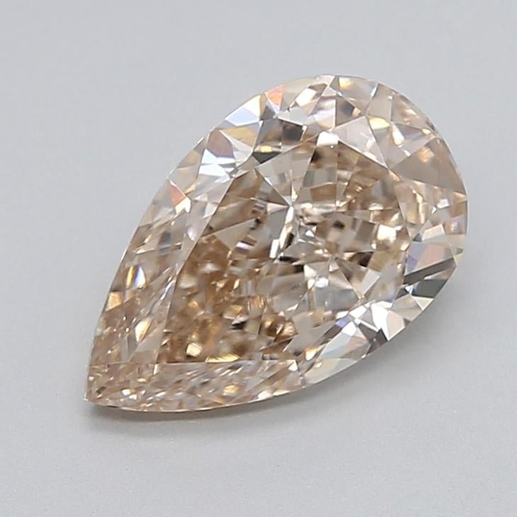 2.04 Ct. Very Light  Brown Pear Lab Grown Diamond