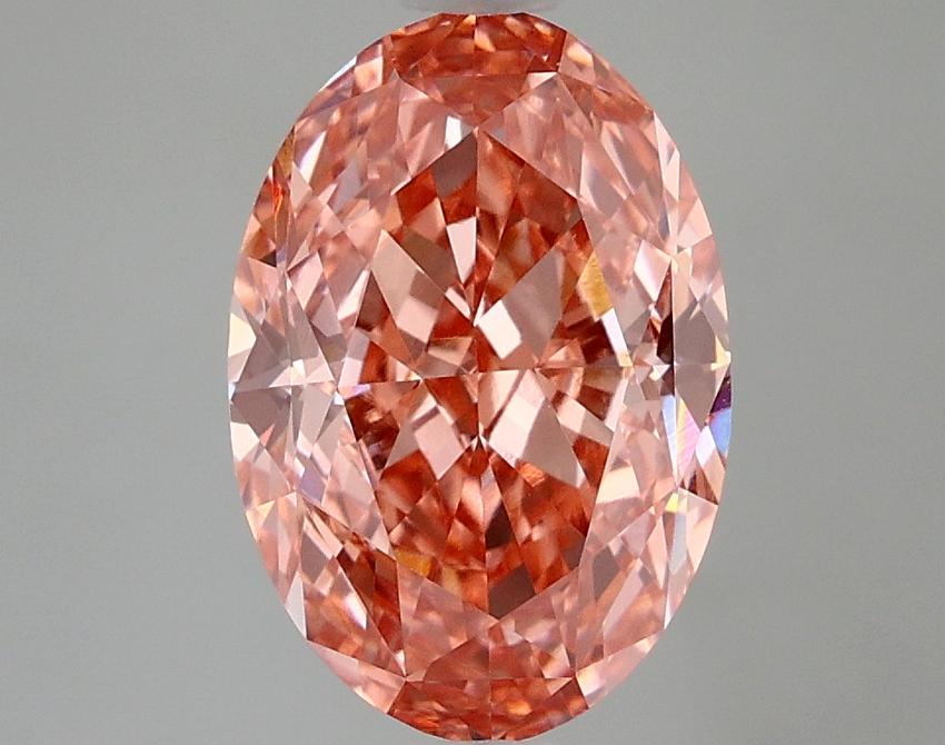 3.46 Ct. Fancy Pink Oval Lab Grown Diamond