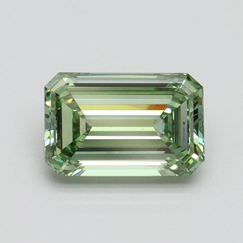 1.00 Ct. Fancy Vivid Green Emerald Lab Grown Diamond