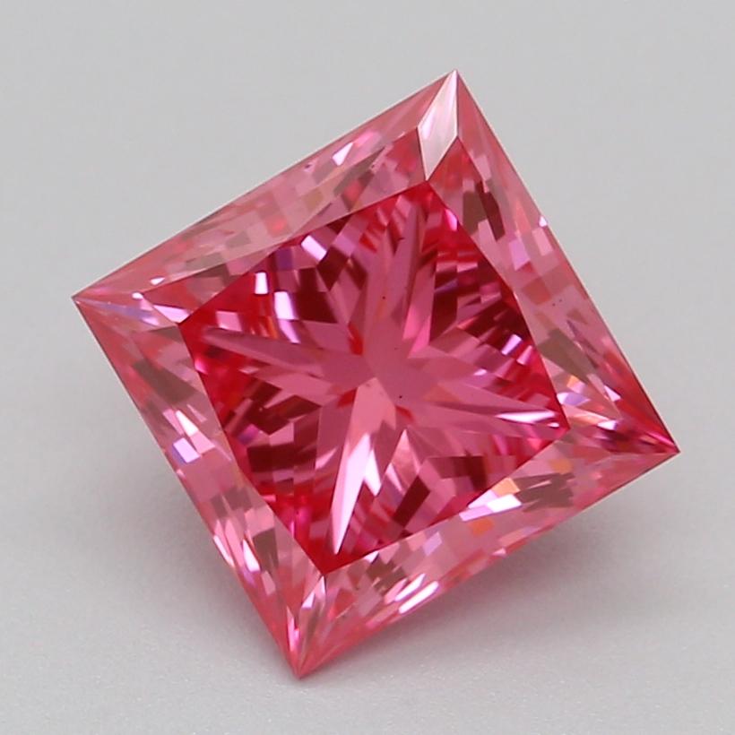 1.09 Ct. Fancy Vivid Pink Princess Lab Grown Diamond