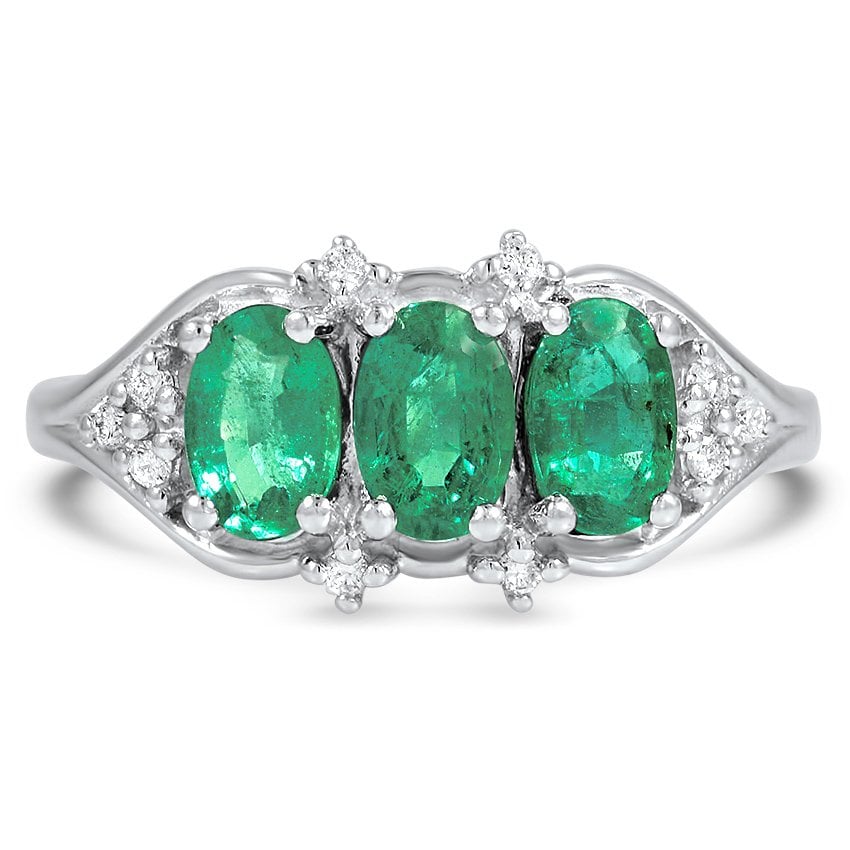 Retro Emerald Vintage Ring | Quito | Brilliant Earth