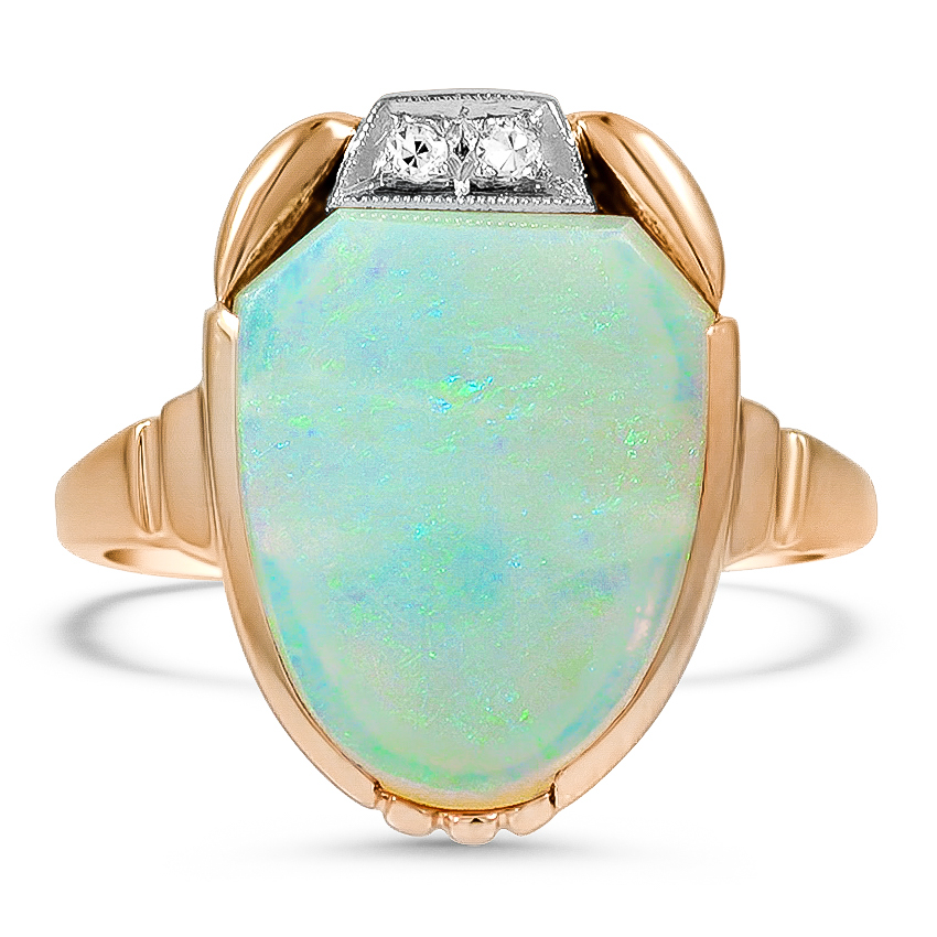 Retro Opal Cocktail Ring