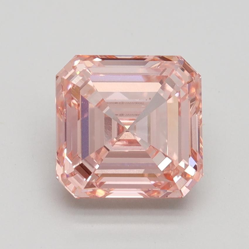 2.50 Ct. Fancy Intense Pink Asscher Lab Grown Diamond