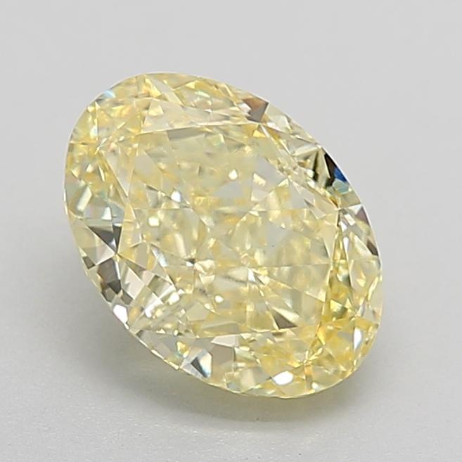 2.83 Ct. Fancy Vivid Yellow Oval Lab Grown Diamond
