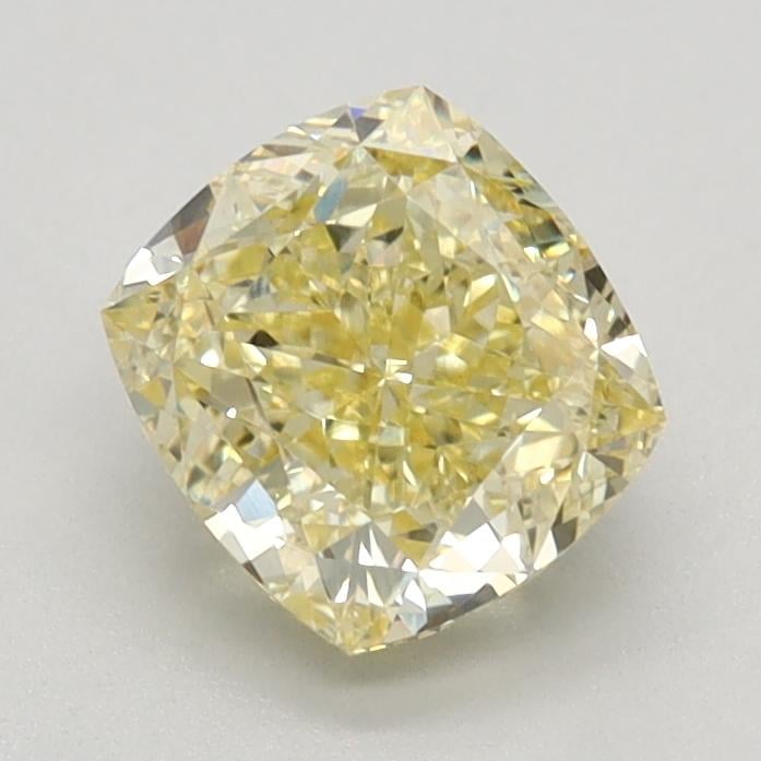 1.23 Ct. Fancy Intense Yellow Cushion Lab Grown Diamond