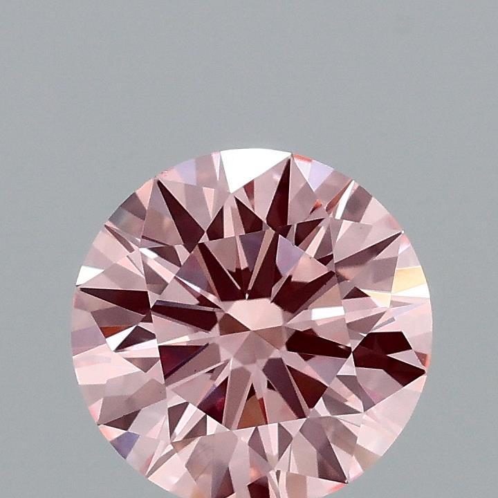 1.33 Ct. Fancy Intense Pink Round Lab Grown Diamond