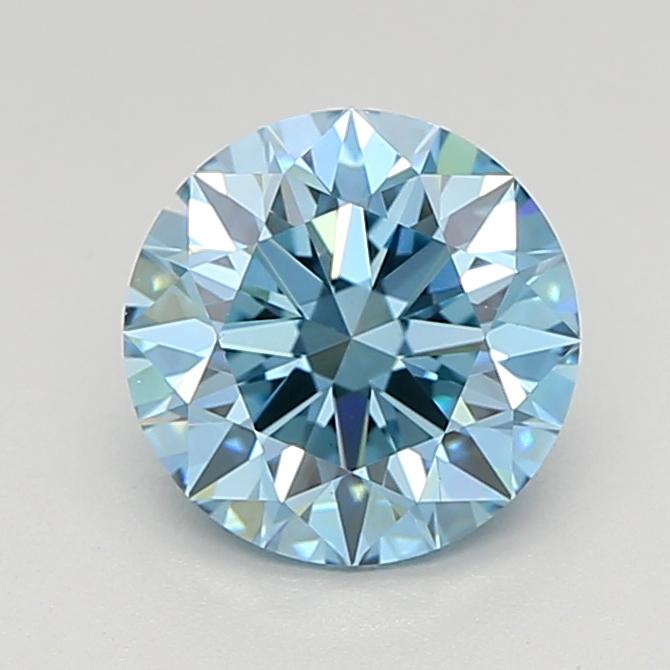 1.15 Ct. Fancy Vivid  Blue Round Lab Grown Diamond