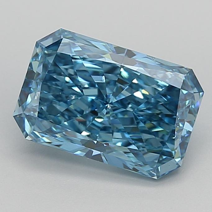 3.00 Ct. Fancy Vivid  Blue Radiant Lab Grown Diamond