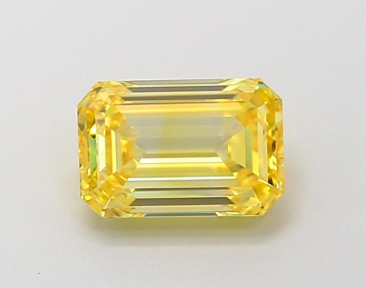 1.15 Ct. Fancy Intense  Yellow Emerald Lab Grown Diamond