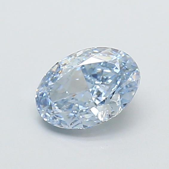 1.03 Ct. Fancy Vivid  Blue Oval Lab Grown Diamond