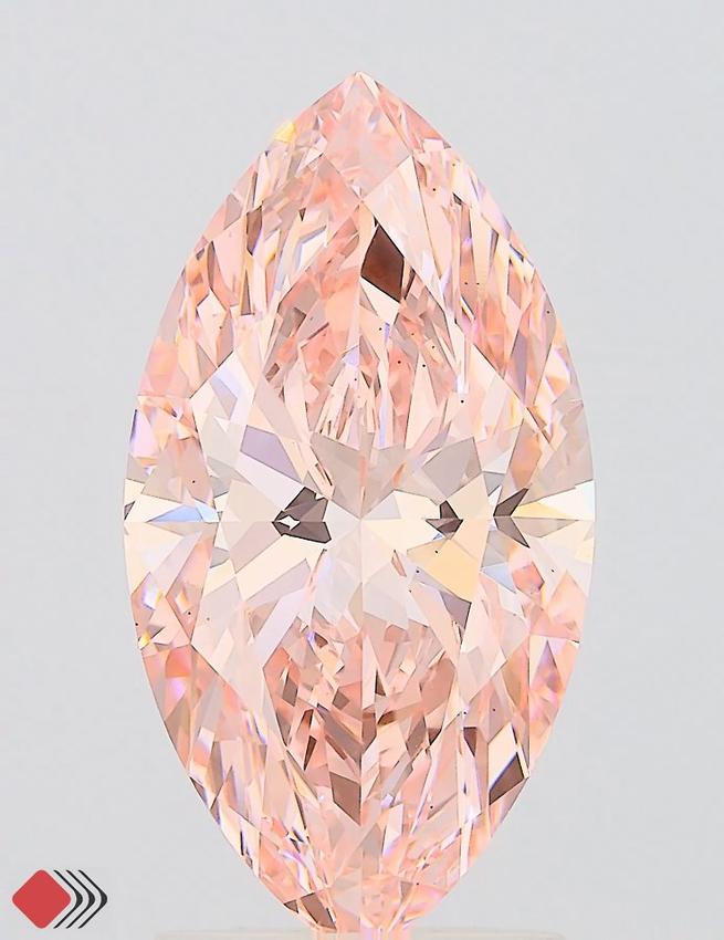 2.50 Ct. Fancy Vivid Pink Marquise Lab Grown Diamond