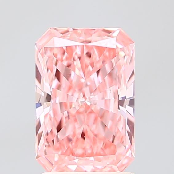 1.50 Ct. Fancy Vivid Pink Radiant Lab Grown Diamond